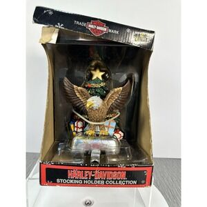 Harley Davidson Eagle Stocking Holder Shelf Sitter Decoration Vintage